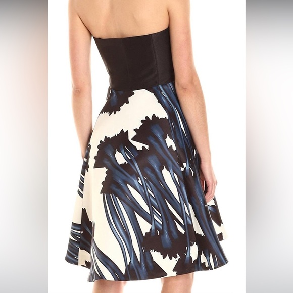 NWT! $395 Halston Heritage Strapless Dress - Size 10 - Ink Crocus NEW WITH TAGS! - Picture 2 of 16